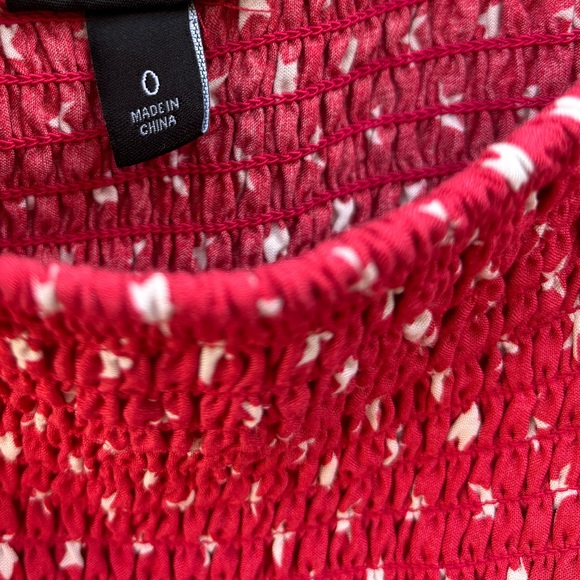 Torrid Women’s L Smocked Red & White Star Cami Tank Top, Torrid Tops - Picture 7 of 10